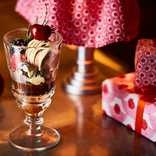 molly mahon collaboration with bombay bustle restaurant in london using hand block printed tuk tuk pink design for their launch with their new venture