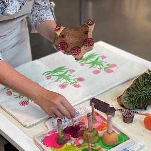 Block Printing Cushion Workshop at Charleston, Firle, East Sussex