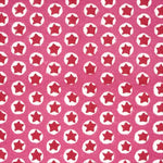 Tuk Tuk Block printed Fabric Cotton Pink Sample