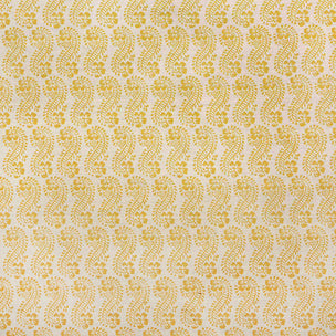 Lani Printed Fabric Linen/Cotton Turmeric Sample