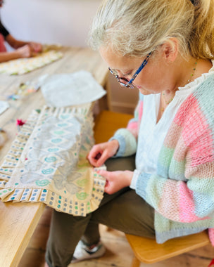 Block Printing Cushion Workshop at Ford Manor, Surrey