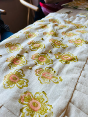 Block Printing Cushion Workshop at The Star, Alfriston, East Sussex