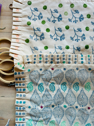 Block Printing Cushion Workshop at The Star, Alfriston, East Sussex