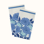 Napkin Peony Urn Chintz Blue