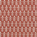 Bagru Block Printed Fabric Linen Cotton Terracotta
