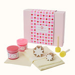 Block Printing Kit Notecards Jali Big Small Red Pink