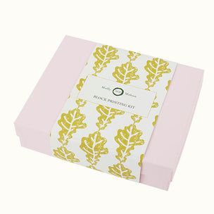 Block Printing Kit Napkins Oak Leaf