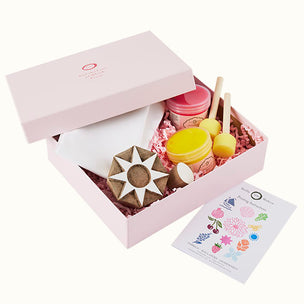 Block Printing Kit Tea Towel Sun