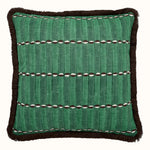 Cushion Fringed Luna Emerald