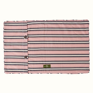 Cushion Quilted Dianthus Rust Rose & Rose Stripe - Limited Edition
