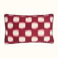 Cushion Piped Ophelia Burgundy