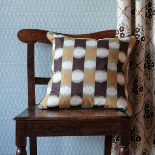 Cushion Piped Ophelia Damson Olive