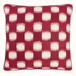 Cushion Piped Ophelia Burgundy Hot Pink
