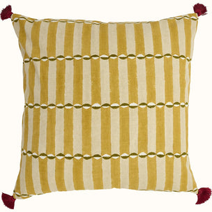 Cushion Tasselled Luna Gold