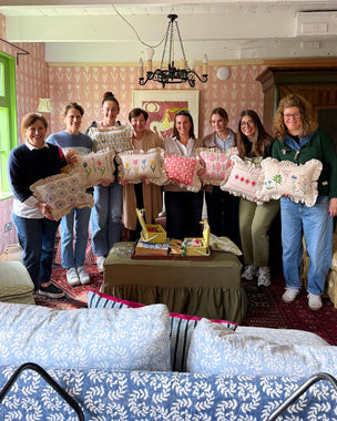 Block Printing Cushion Workshop at Ford Manor, Surrey, 24th June