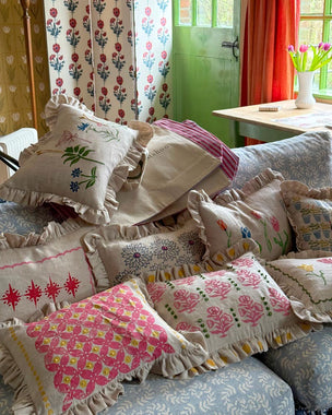 Block Printing Cushion Workshop at Ford Manor, Surrey, 24th June