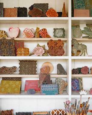 Block Printing Cushion Workshop at Ford Manor, Surrey, 24th June