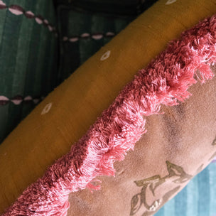 Cushion Fringe Moss Velvet Vine -  Limited Edition