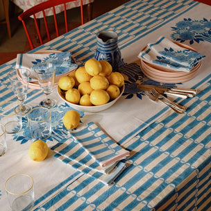Napkin Luna Chintz Blue Blue