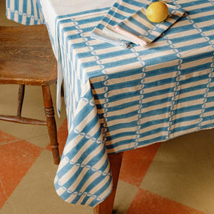 Tablecloth Luna Chintz Blue