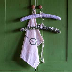 Coat Hanger Padded Duo Ashdown Cool Blue & Khaki