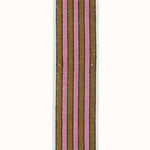 Trim Ayra Stripe Block printed cotton Pink Gold