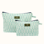 Wash Bag Bagru Turquoise