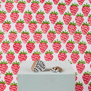 Block Printing Kit Purse Mini Strawberry Red Green