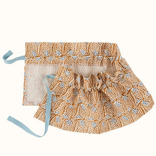 Lampshade Flirty Skirt Indian Leaf Copper/Blue Small