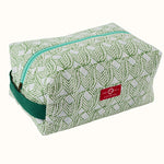 Travel Wash Bag Indian Leaf Green Blue