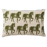 Cushion Horse Olive