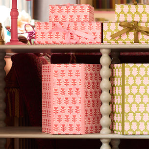 Trinket Box Flower Pink Red