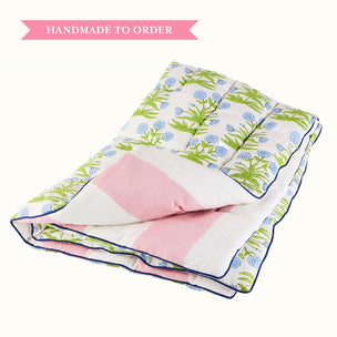 Eiderdown Mughal Sky Pistachio Single