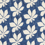 Horse Chestnut Hand Block Printed Navy Sample