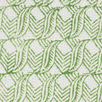 Indian Leaf Hand Block Printed Blue Green Sample