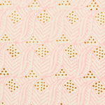 Indian Leaf Hand Block Printed Pink Copper Sample