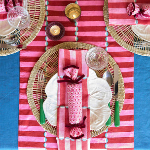 Reusable Fabric Cracker Tuk Tuk Pink Set of 4