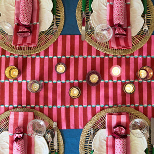 Reusable Fabric Cracker Tuk Tuk Pink Set of 4