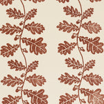 Trailing Acorn Hand Block Printed Brown
