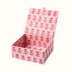 Trinket Box Flower Pink Red