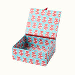 Trinket Box Flower Red Sky