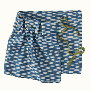 Lampshade Flirty Skirt Ikat Blue Check