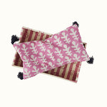 Ikat Bagru Lavender Eye Cushion Pink