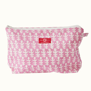 Wash Bag Bagru Pink