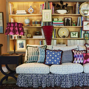 Lampshade Flirty Skirt Ikat Diamond Claret Pink