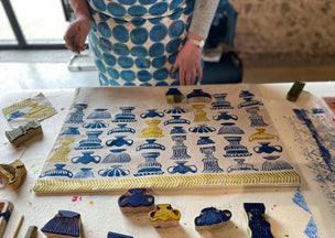 Block Printing Cushion Workshop at Charleston, Firle, East Sussex