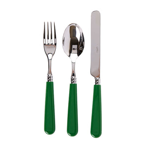 Cutlery Three Piece Set Green