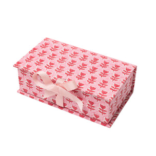 Desk Organiser Box Flower Pink Red