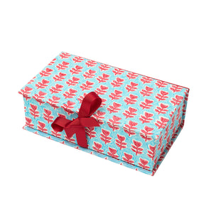 Desk Organiser Box Flower Red Sky