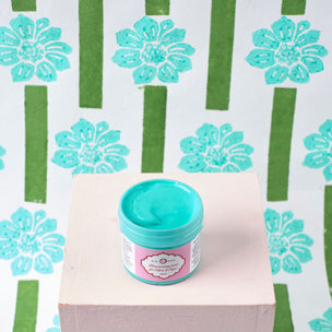 Block Printing Paint Aqua